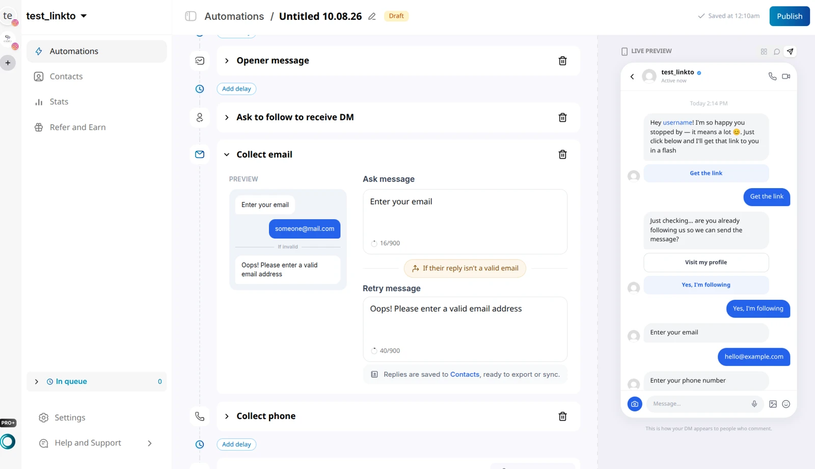 collect-email-in-instagram-dm